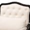 Baxton Studio Dion Traditional French Cream Fabric and Wenge Brown Finished Wood Accent Chair 233-13261-ZORO - alternate 6